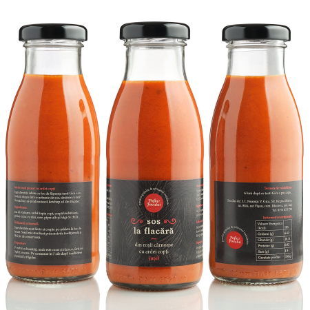 SOSURI & PASTE DE TOMATE - sos-iutel-din-rosii-si-ardei-copti-la-flacara-200g-pofta-focului