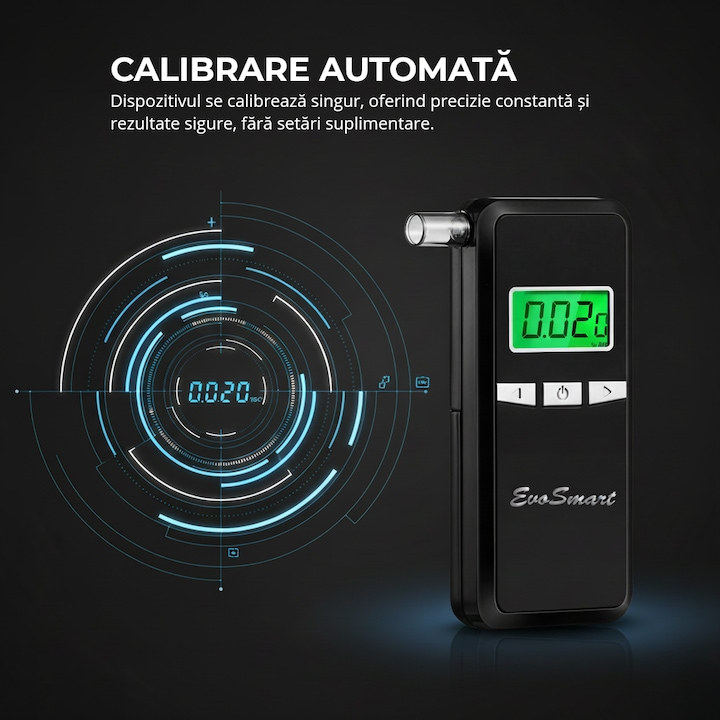 Alcooltest digital EvoSmart AD80 cu cutie și 10 muștiucuri [4]