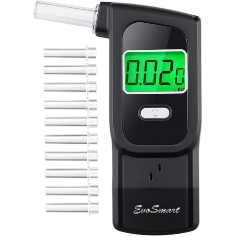 Produse - Etilotest digital EvoSmart JS48 cu display LCD și muștiucuri