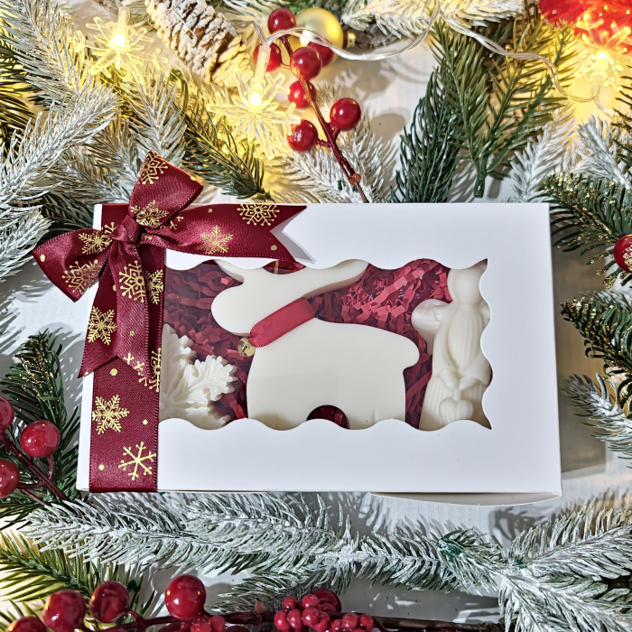 Set lumanari Craciun: Fulg de zapada, Ren, Ingeras [1]