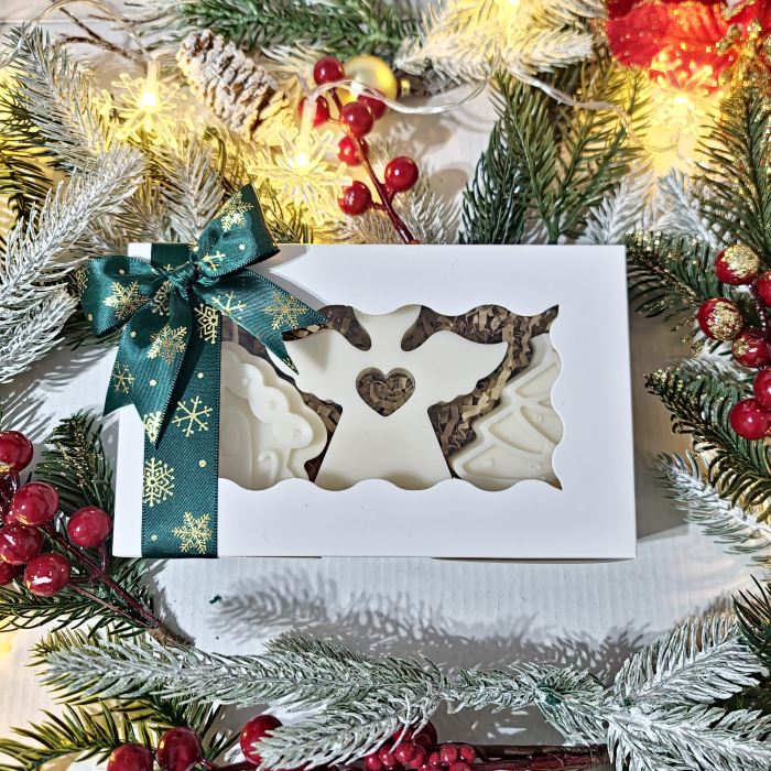 Set lumanari Craciun - Casuta, Ingeras, Bradut [1]