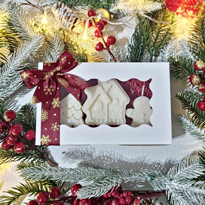 Set lumanari Craciun - Bradut, Casuta, Om Turta Dulce [1]