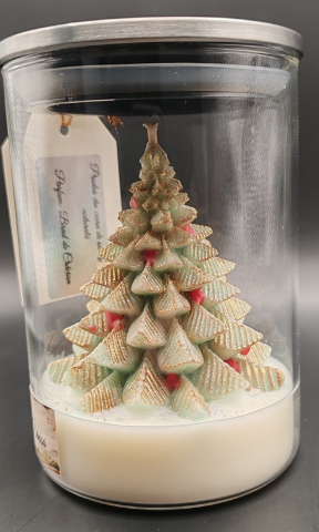 Lumanari in Recipient - BRAD DE CRACIUN IN BORCAN