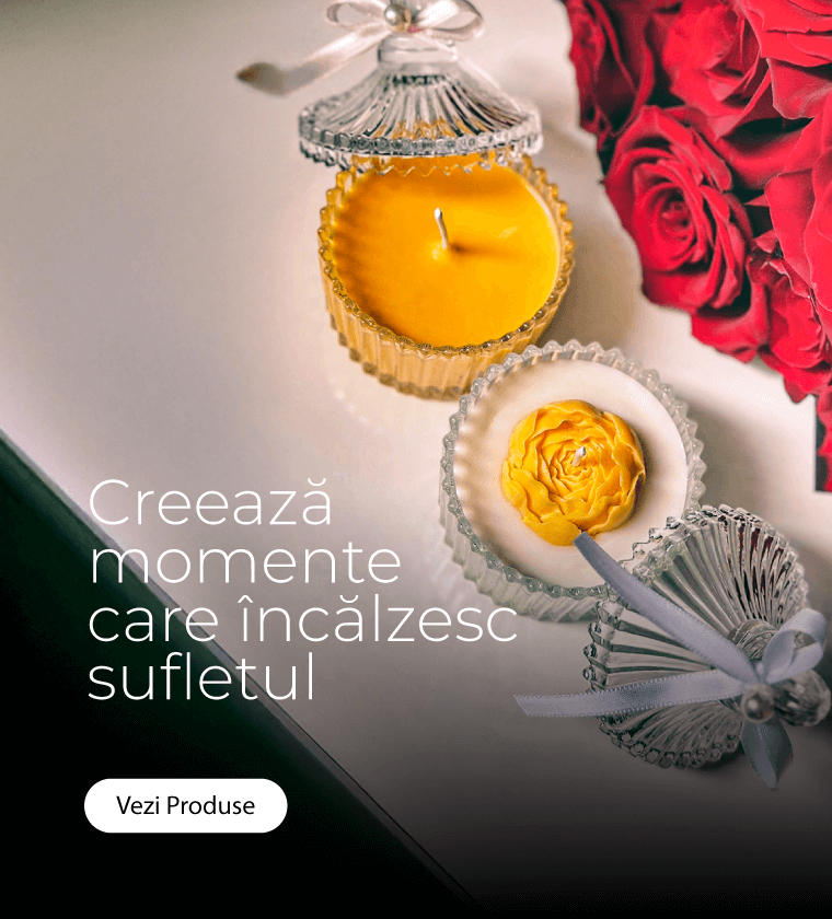 Lumanari parfumate elegante trandafiri