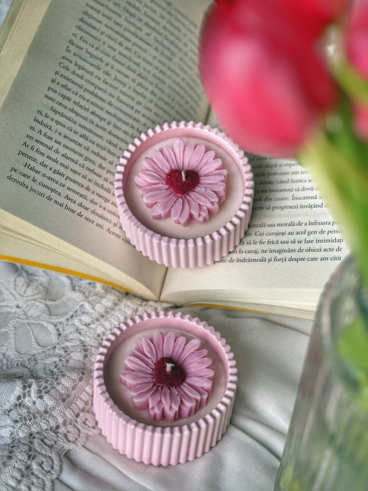 Daisy Heart Premium / Lumânare parfumată [3]