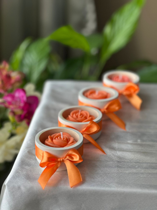 Mini rose - portocalie / Lumânare parfumată - Candlyon [5]