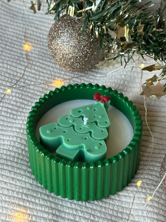 Ceramic Christmas Tree / Lumânare parfumată [4]