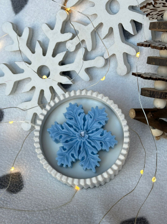 Ceramic Snowflake / Lumânare parfumată [3]