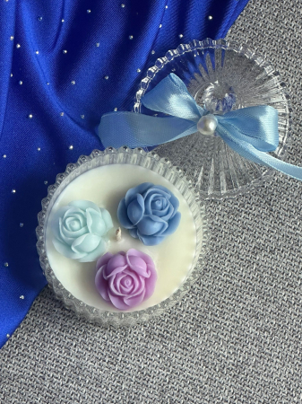 Marturii - Crystal Blue / Lumânare parfumată / Mărturie