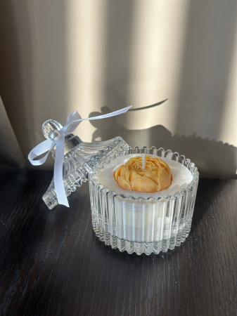 Marturii - Crystal Peony / Lumânare parfumată / Mărturie