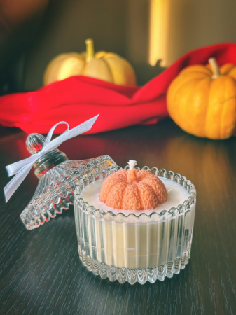Marturii - Lumânare Parfumată Crystal Pumpkin – Ceară Soia | Candlyon