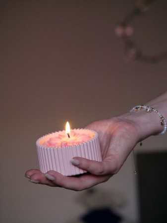 Lumanari parfumate - Pink Ceramic Touch / Lumânare parfumată