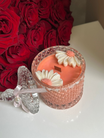 Peach Premium Semi-Daisy / Lumânare parfumată [2]