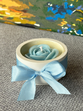 Mini rose - Blue/ Lumânare parfumată - Candlyon [2]