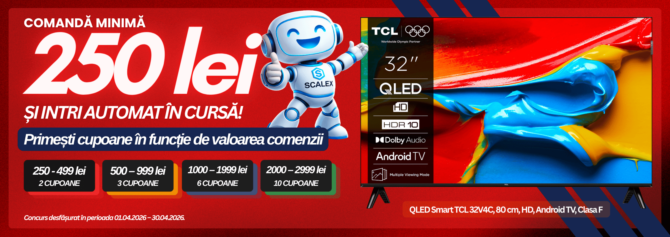 Concurs SCALEX TV APRLIE 2026