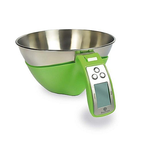 Cantar de bucătărie digital cu bol din inox - GREEN KS [2]