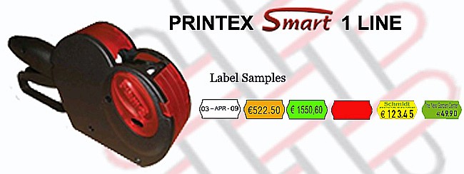 Etichete de pret 26x12 mm, 1400 et/rola, set 6 role, albe, ondulate [3]