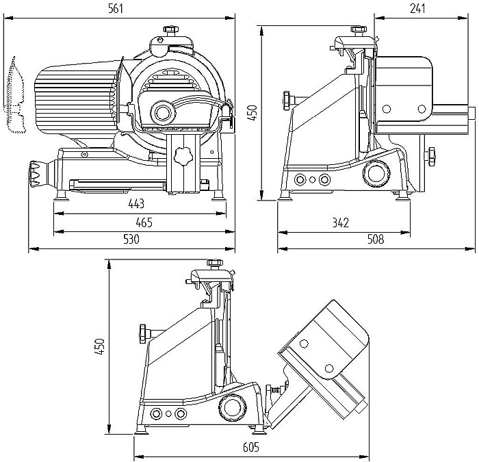 Feliator manual 250 VX - carne, mezeluri, legume și brânzeturi. [5]