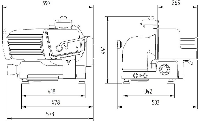 Feliator profesional Kolossal 250 VK VE pentru mezeluri și carne proaspătă [6]