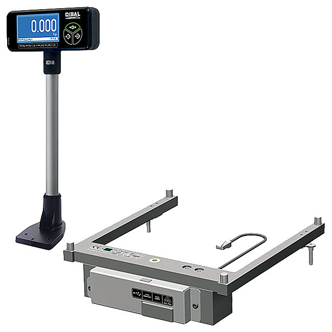 Cantar Dibal incorporabil KS-400S, 6/15kg, 2 displayuri + 2 cabluri [2]