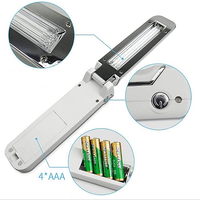 Lampa UVC bactericida, portabila, pliabila, pentru sterilizare, 3W [2]