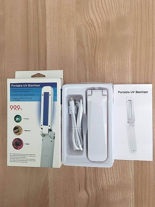 Lampa UVC bactericida, portabila, pliabila, pentru sterilizare, 3W [7]