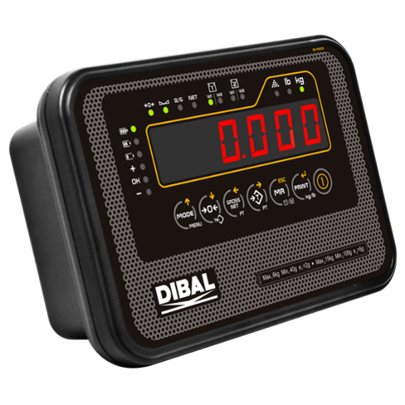 Platformă cântărire 1500 kg 120x120 cm cu 2 rampe + Indicator Dibal ABS [5]