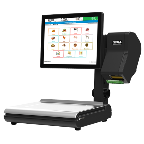 Cantare PC - Cantar PC DIBAL Serial DX-5100 self service, 6/15 kg,ecran tactil de 15”