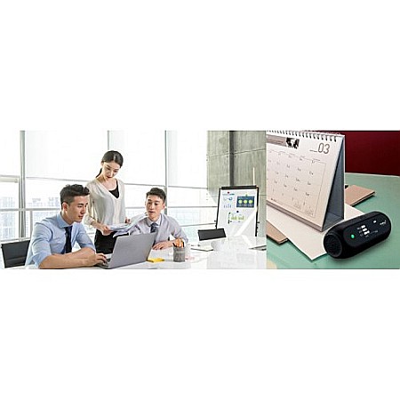 5 in 1 Monitor Portabil Masurare a Calitatii Aerului pentru CO2, VOC, Particule Praf, Temperatura si Umiditate Huma-i BLACK [Hl-150] [2]