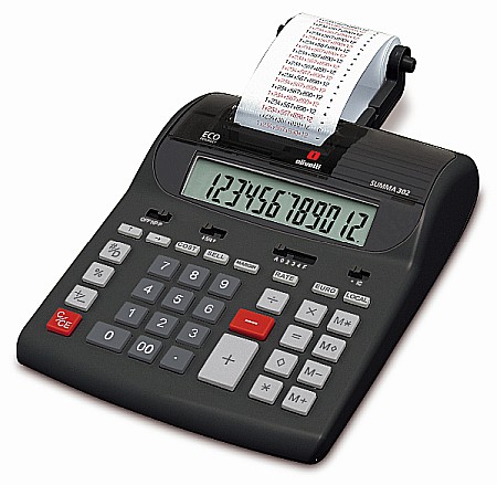 Birotica - Calculator de birou cu banda, 12 digits - SUMMA 302 Olivetti