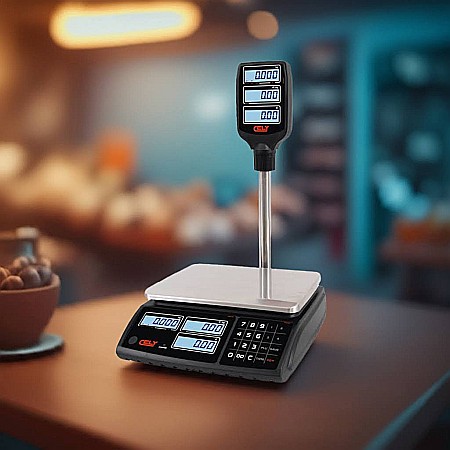 Cantare electronice pentru Magazine - CANTAR COMERCIAL CELY PI100 CU BRAT 3/6 KG