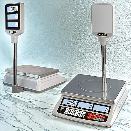 Cantare electronice pentru Magazine - Cantar electronic comercial Cely SPC 30 Kg, cu brat si acumulator