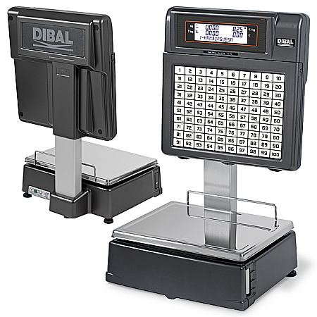 Cantare electronice cu eticheta - Cantar comercial cu eticheta Dibal D545 6/15 Kg - autoservire, cu brat
