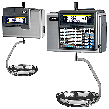 Cantare electronice cu eticheta - Cantar comercial cu eticheta Dibal MISTRAL M525 6/15 Kg - suspendat, inox