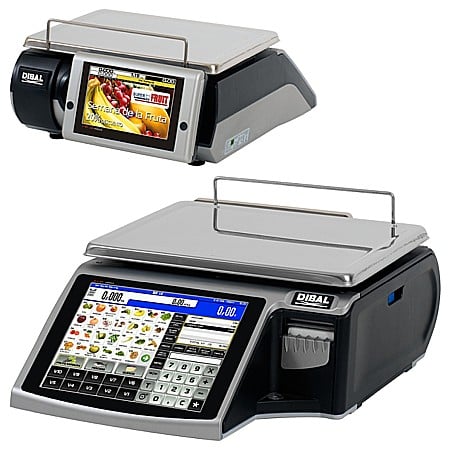 Cantare electronice cu eticheta - Cantar comercial cu eticheta touch screen Dibal D955 6/15 Kg, fara brat