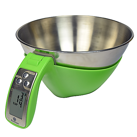 CANTARE ELECTRONICE - Cantar de bucătărie digital cu bol din inox - GREEN KS