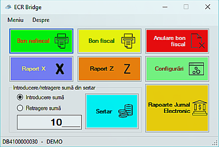 ALTE ECHIPAMENTE - Driver EcrBridge pentru conectare case de marcat fiscale Olivetti la PC si extragere rapoarte AMEF