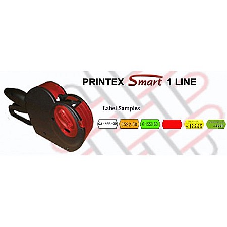 Etichete de pret 26x12 mm, 1400 et/rola, set 6 role, galbene, ondulate [1]