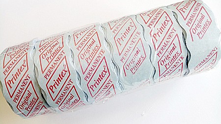 Etichete de pret 26x12 mm, 1400 et/rola, set 6 role, albe, ondulate [1]