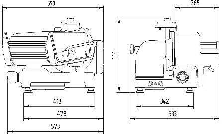 Feliator profesional Kolossal 250 VK VE pentru mezeluri și carne proaspătă [5]