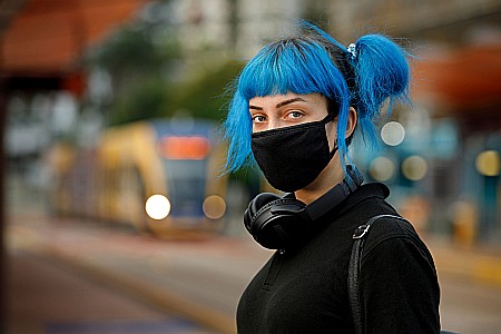 SANATATE & INGRIJIRE - Masca faciala reutilizabila, NCN MR2, cu Nano Particule de Carbon Neagra