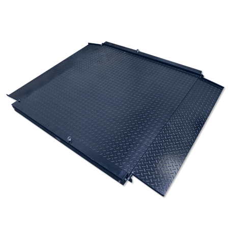 Platformă cântărire 1500 kg 120x120 cm cu 2 rampe + Indicator Dibal ABS [2]