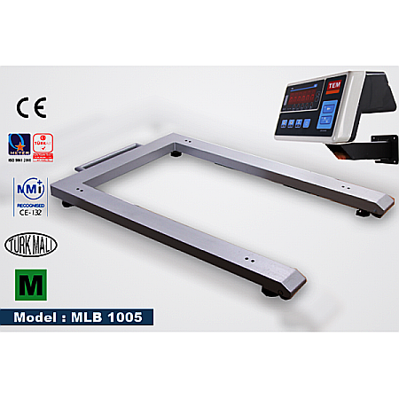 PLATFORME CANTARIRE - Platforma de cantarire paleti, inox, cu indicator, 600 kg