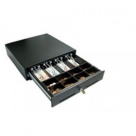 Sertare pentru bani - Sertar de bani metalic Eco Basic, negru