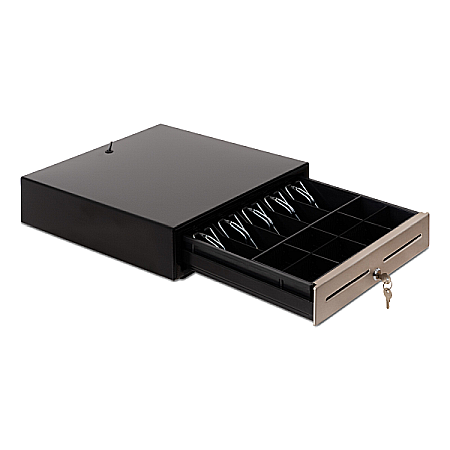 Sertare pentru bani - Sertar de bani metalic Z410-5XP, cu panou frontal din inox