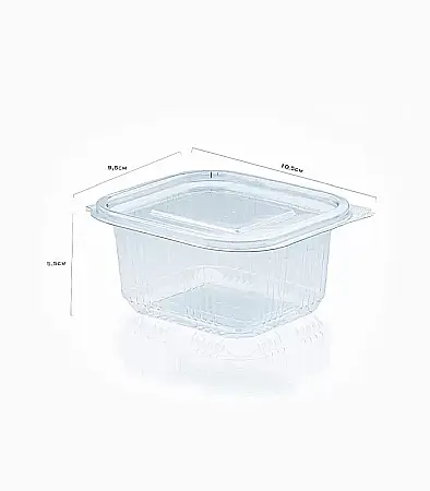 CONSUMABILE - Set 100 - Caserole Transparente cu Capac atasat 375 ML SET 100 buc.
