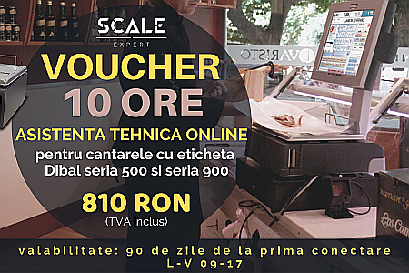 Cantare electronice cu eticheta - VOUCHER 10 ORE