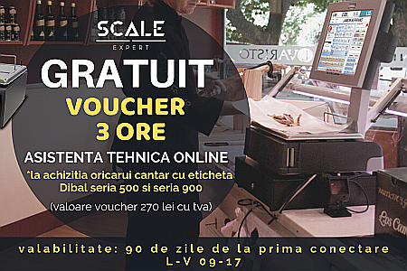 Cantare electronice cu eticheta - VOUCHER 3 ORE
