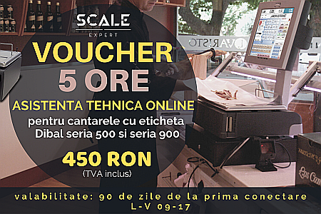 Cantare electronice cu eticheta - VOUCHER 5 ORE