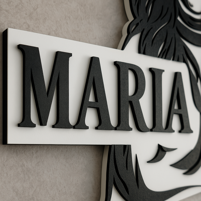 Tablou MDF personalizat Maria – decor western cu călăreață și cal [2]